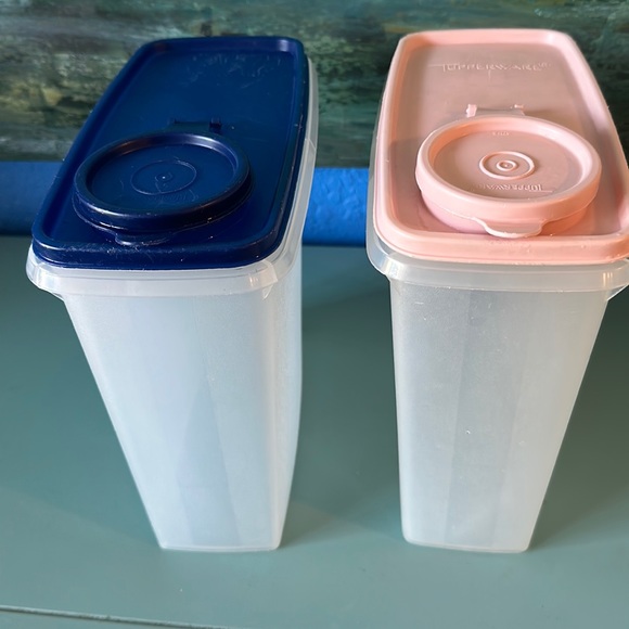 Tupperware Kitchen Two Vintage Tupperware Cereal Rice Flour Storage